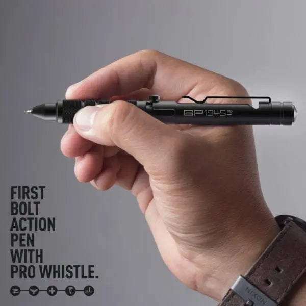 GP 1945 Bolt Action Tactical Pen PRO – Aluminum & Titanium EDC