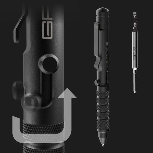 GP 1945 Bolt Action Tactical Pen PRO – Aluminum & Titanium EDC