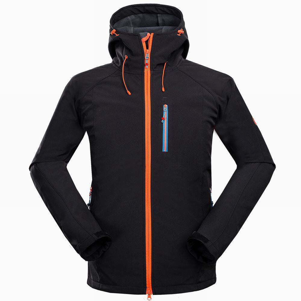 Men’s Outdoor Softshell Jacket Windproof Mountaineering Camping Sports Wear