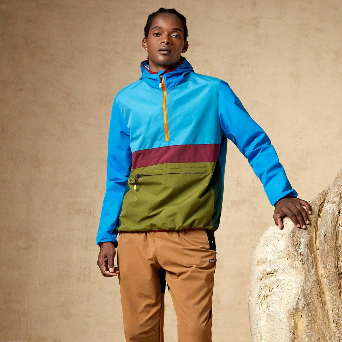 Men’s Casual Waterproof Windproof Outdoor Mountaineering Jacket Loose Fit