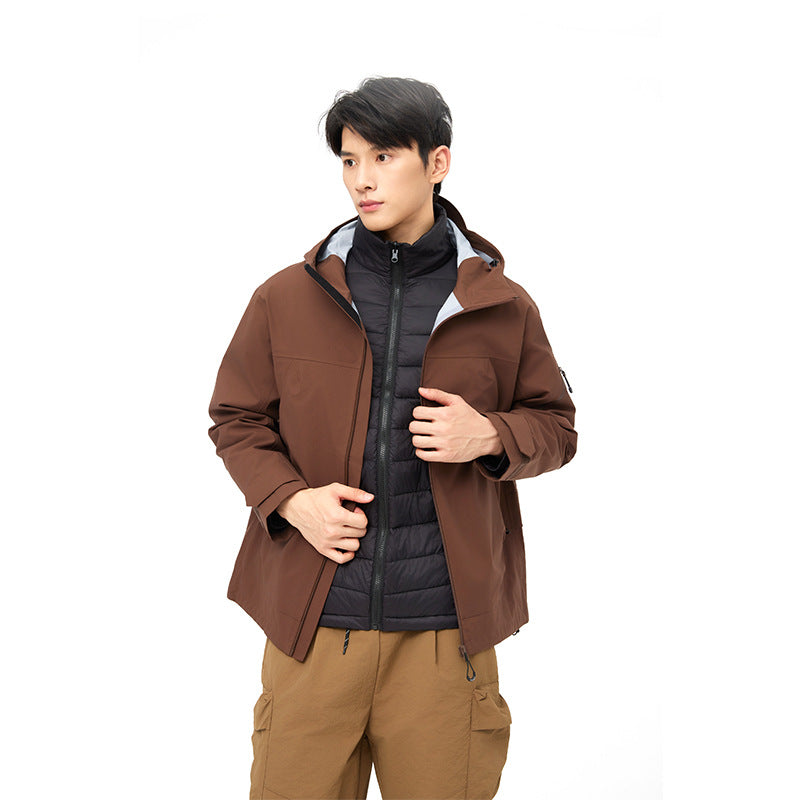 Men’s Mountain Hard Shell Jacket Windproof Waterproof Breathable Outdoor Wear