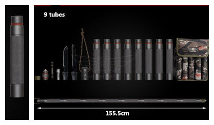 Multifunctional Tactical Walking Stick Alpenstock Outdoor Hiking Camping Gear