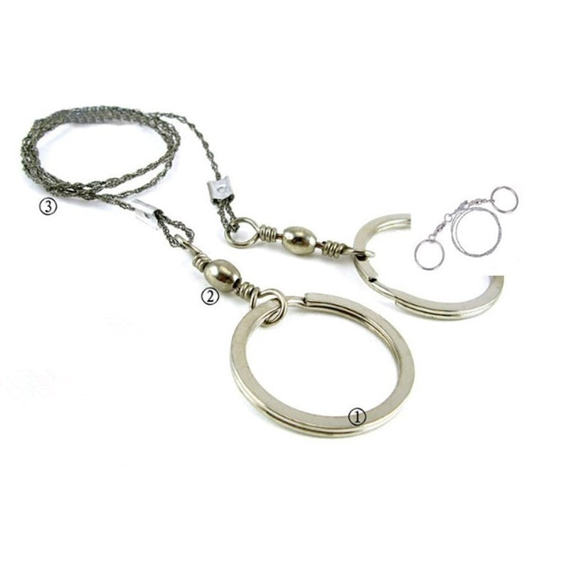 Portable Hand Chain Saw Outdoor Survival Steel Wire Camping Tool