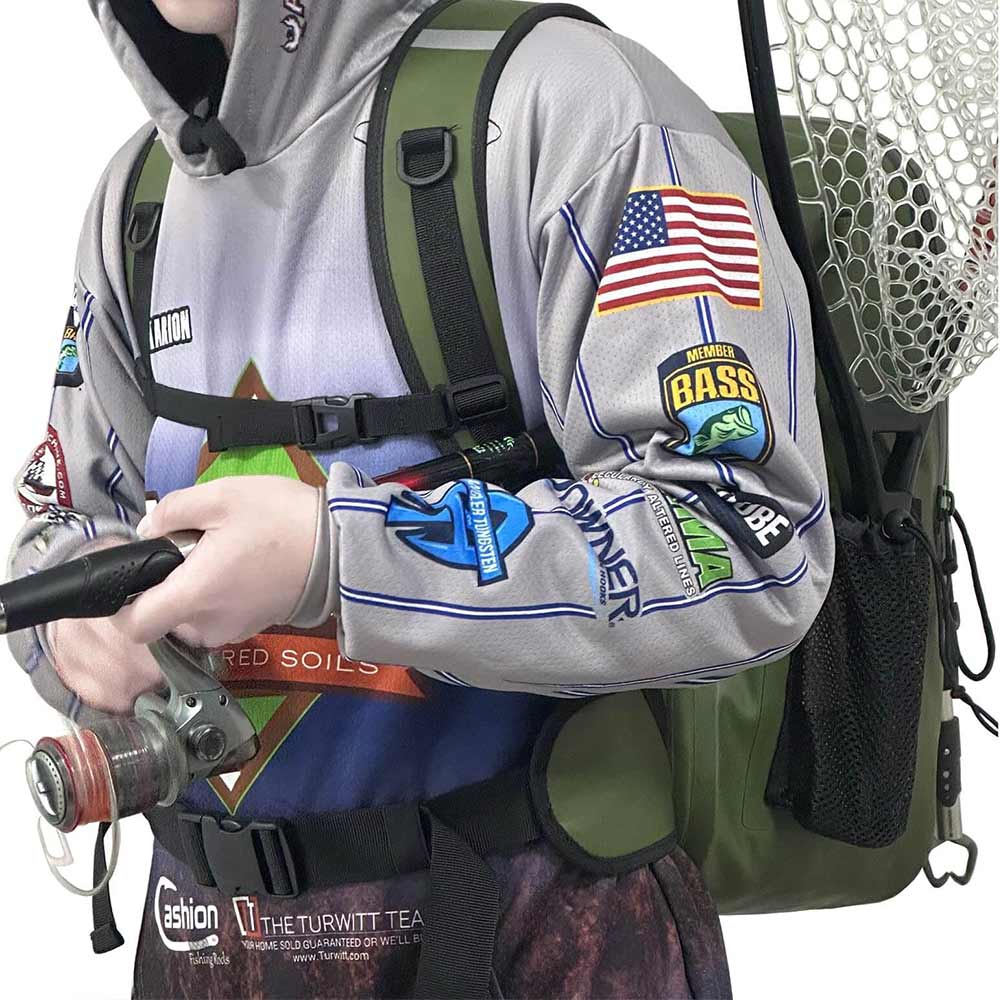 Waterproof Fishing Backpack with Rod Holder