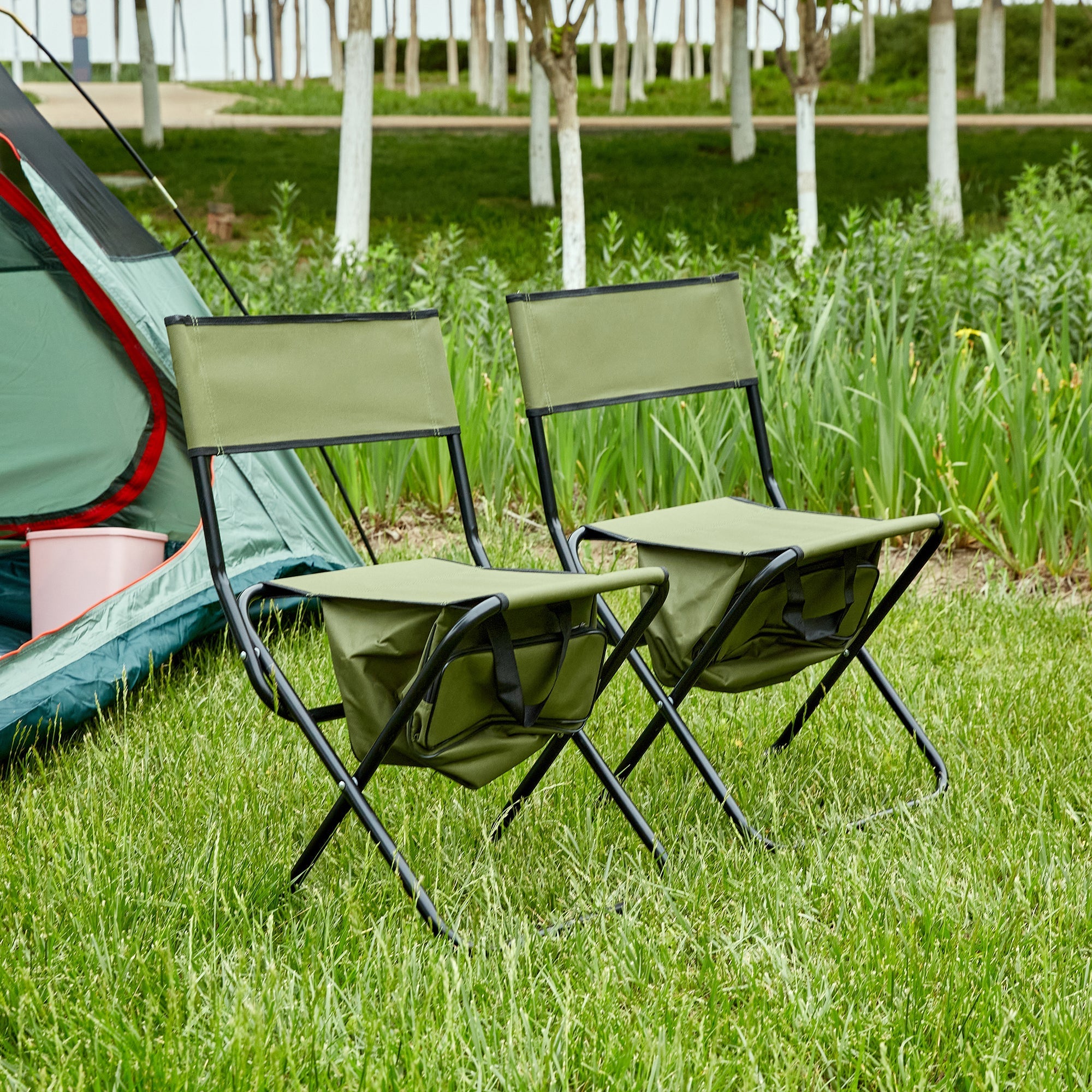 Portable Folding Outdoor Chair Set with Storage Bag