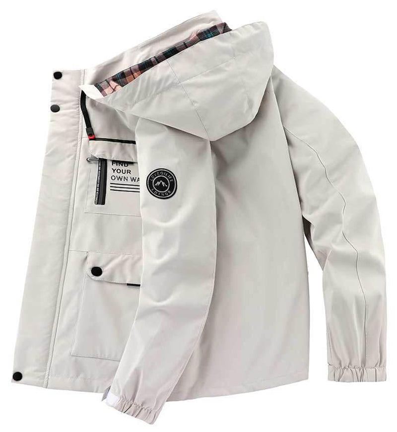 Men’s Hooded Parka Jacket Warm Windproof Casual Outdoor Coat