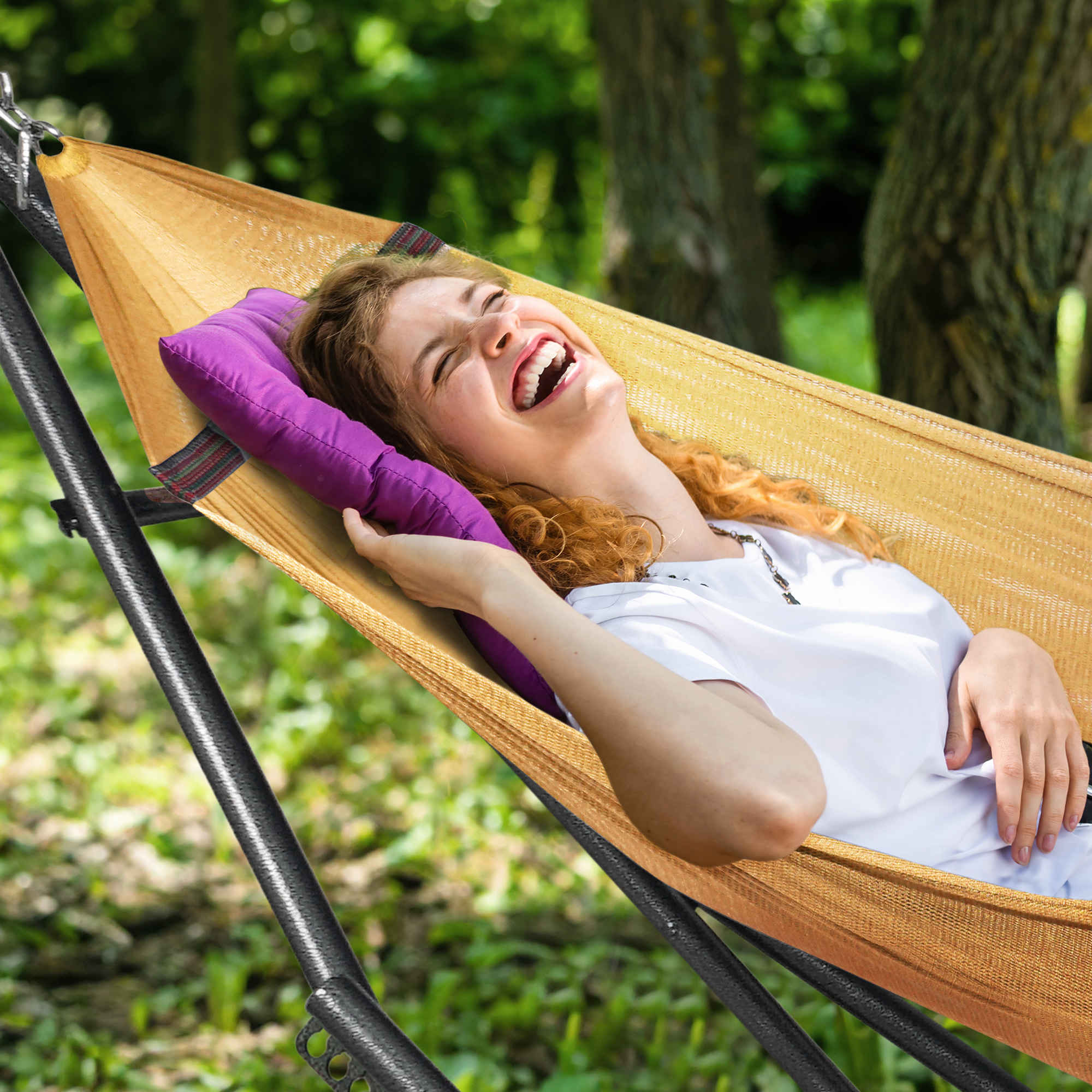 Universal Hammock with Stand Medium Size Relaxation Outdoor