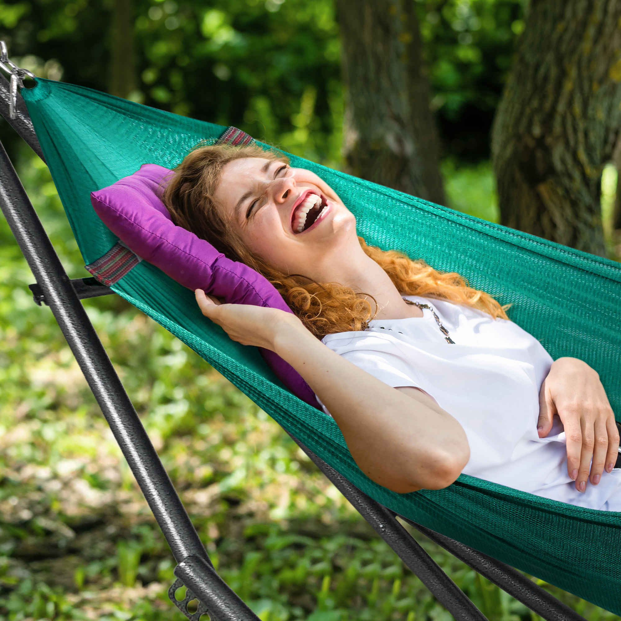Universal Hammock with Stand Medium Size Relaxation Outdoor