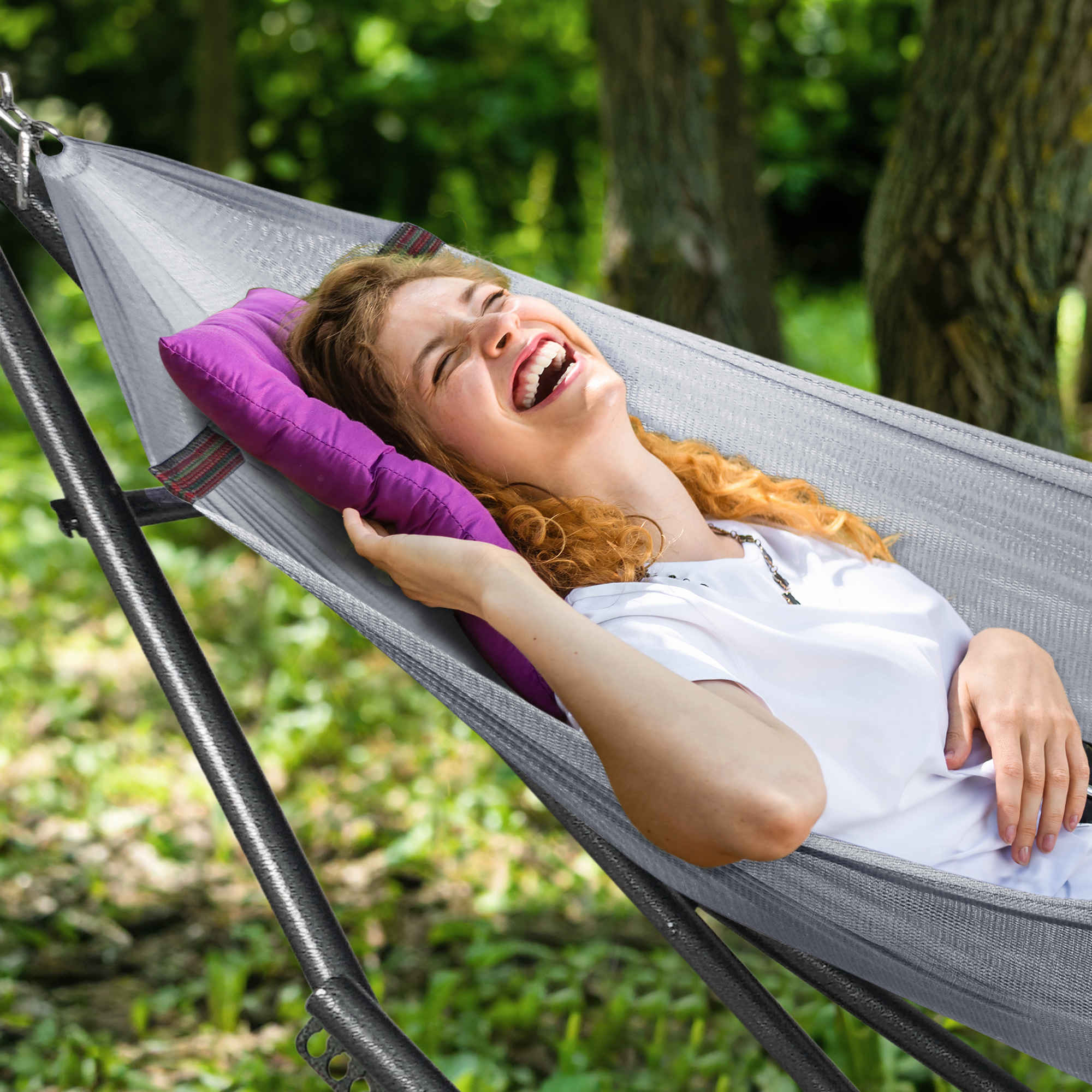 Universal Hammock with Stand Medium Size Relaxation Outdoor