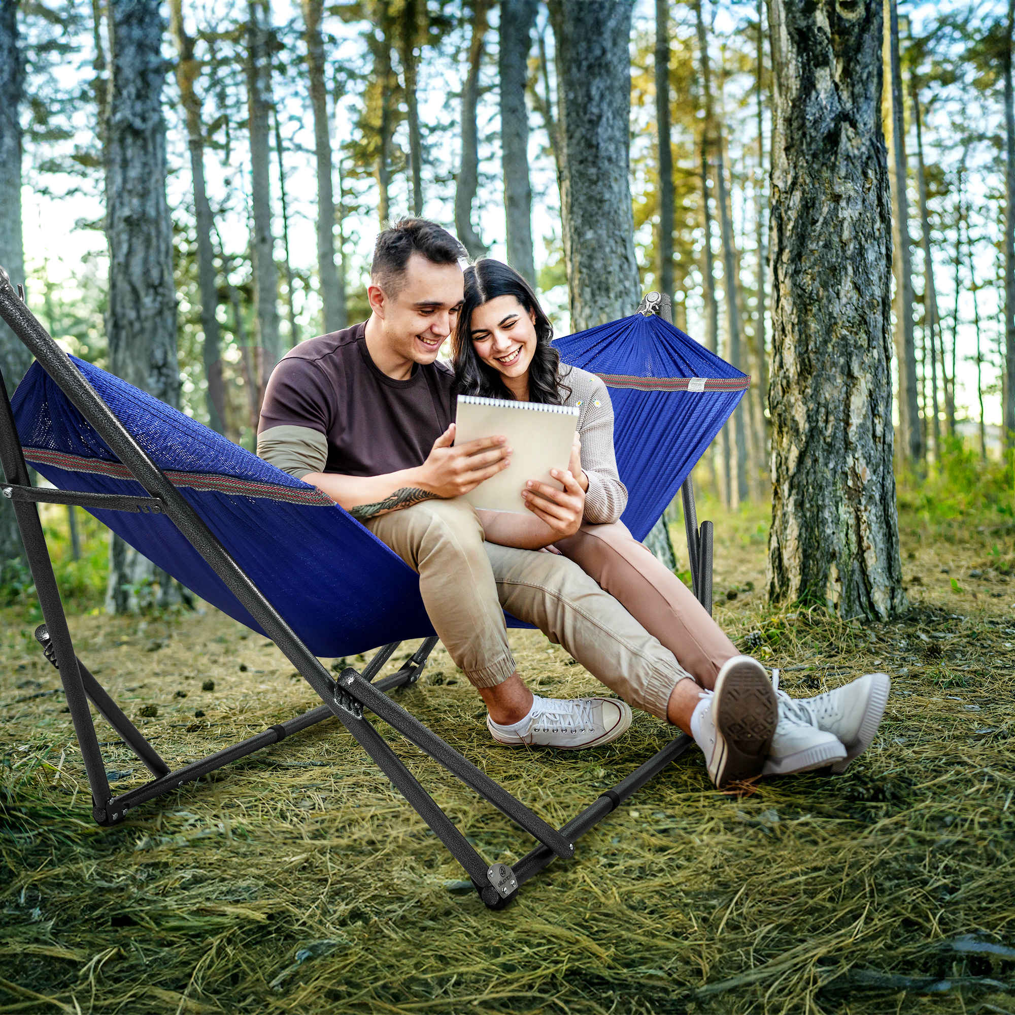 Universal Hammock with Stand Medium Size Relaxation Outdoor