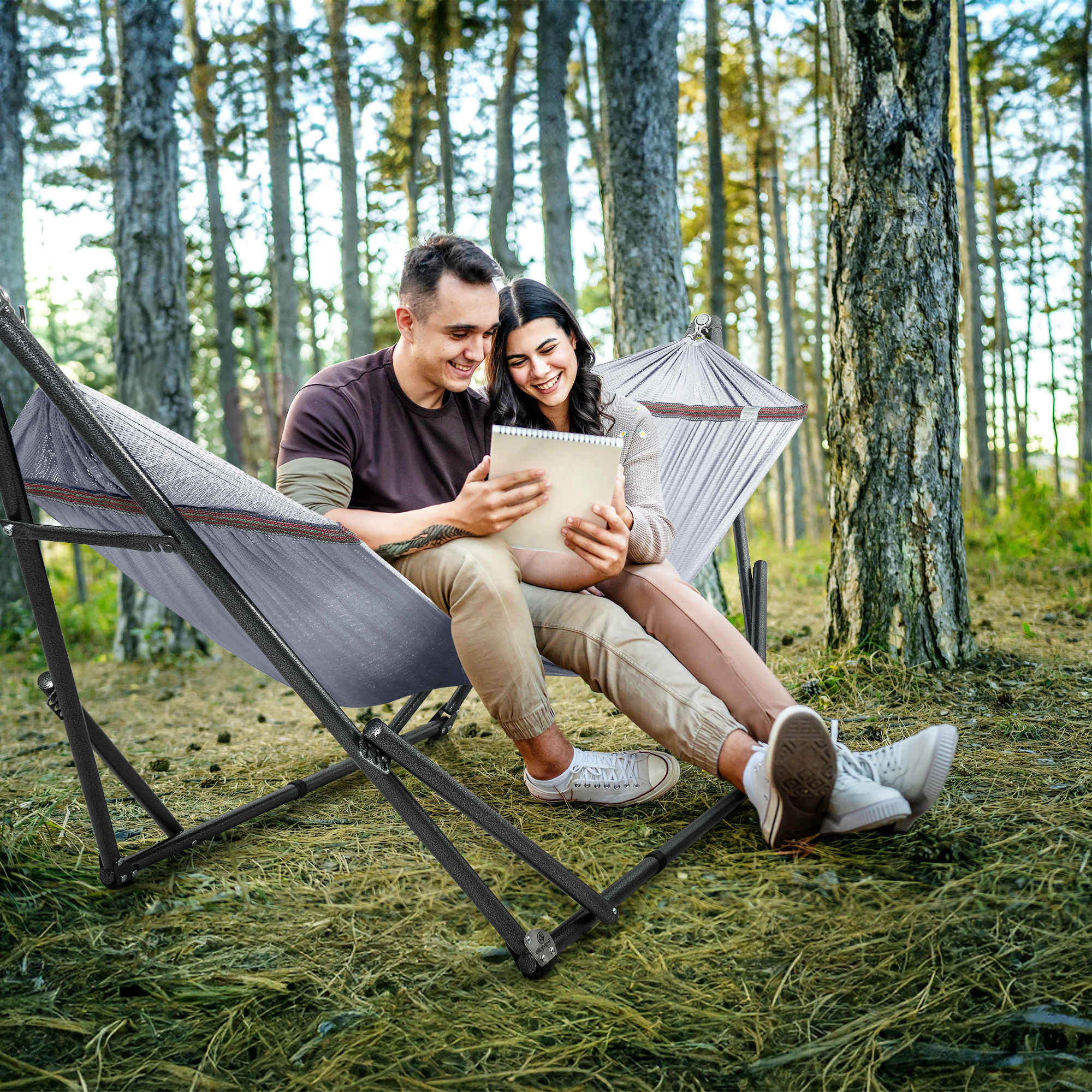 Universal Hammock with Stand Medium Size Relaxation Outdoor