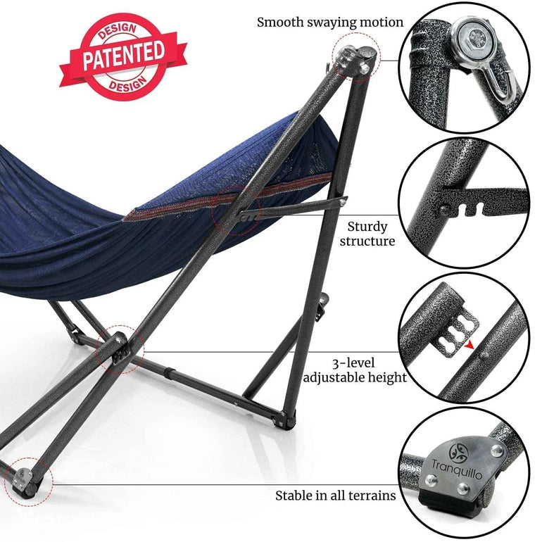 Universal Hammock with Stand Medium Size Relaxation Outdoor