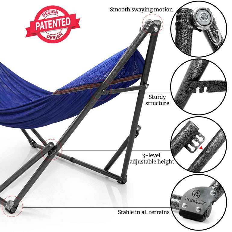 Universal Hammock with Stand Medium Size Relaxation Outdoor