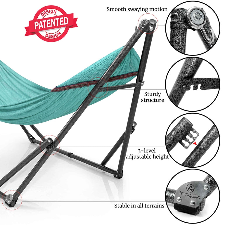Universal Hammock with Stand Medium Size Relaxation Outdoor