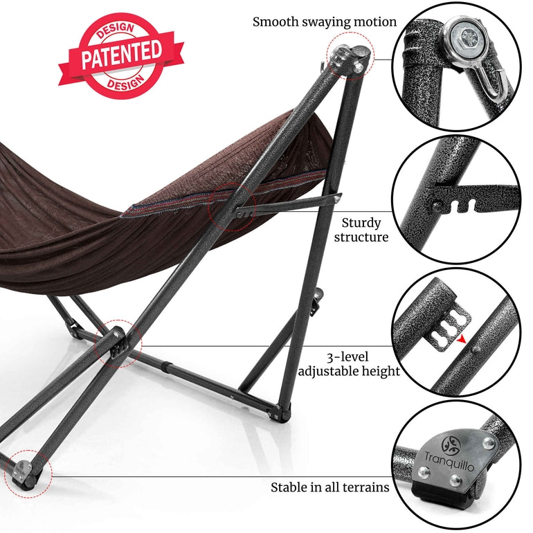 Universal Hammock with Stand Medium Size Relaxation Outdoor