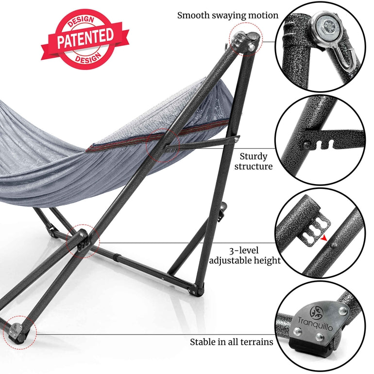 Universal Hammock with Stand Medium Size Relaxation Outdoor