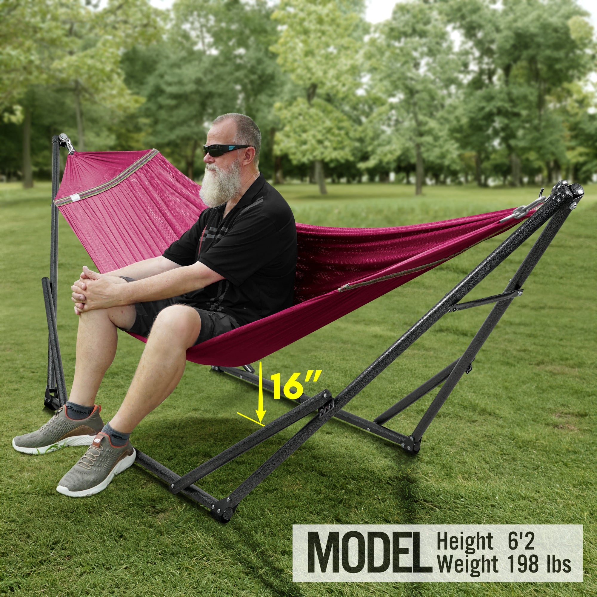 Universal Hammock with Stand Medium Size Relaxation Outdoor