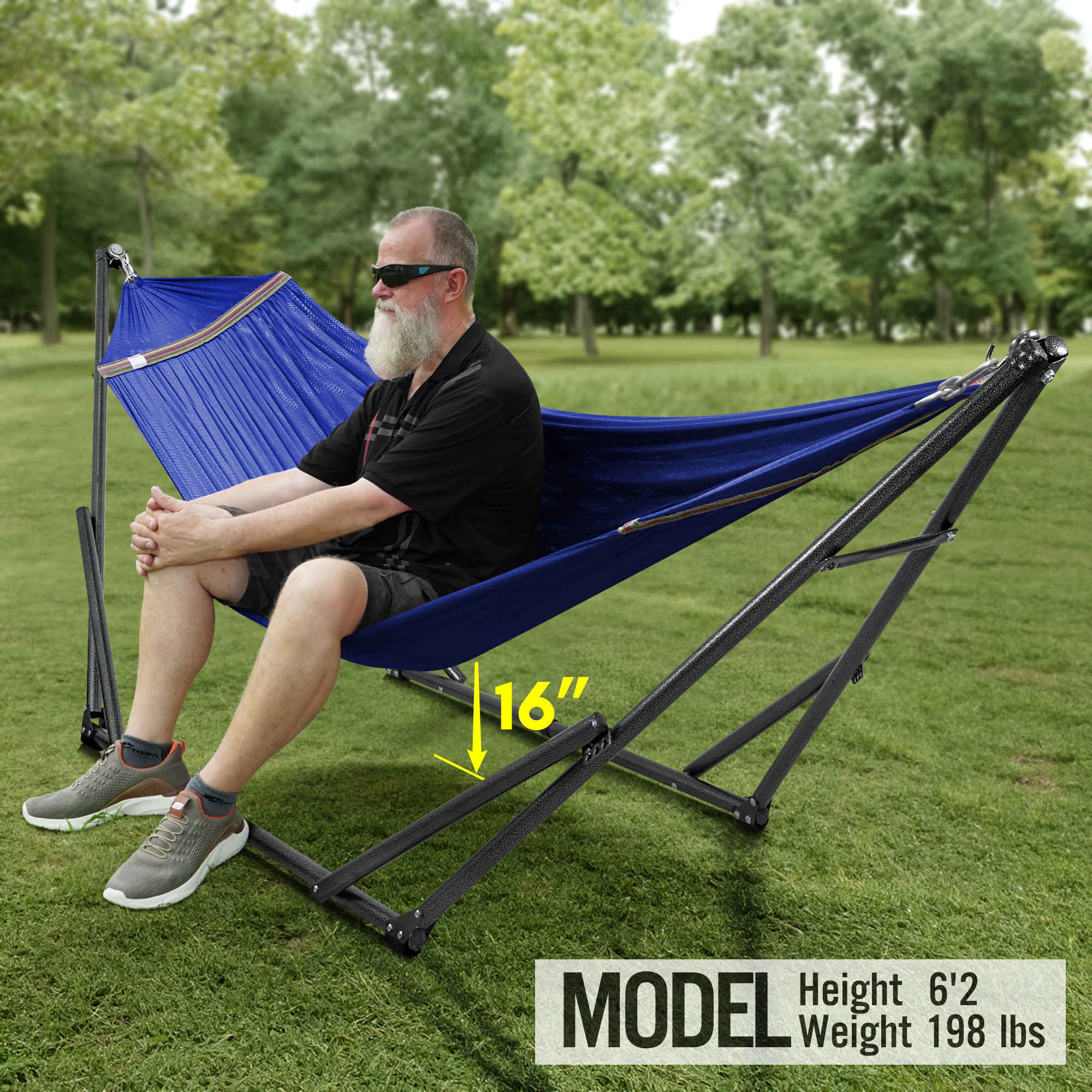 Universal Hammock with Stand Medium Size Relaxation Outdoor