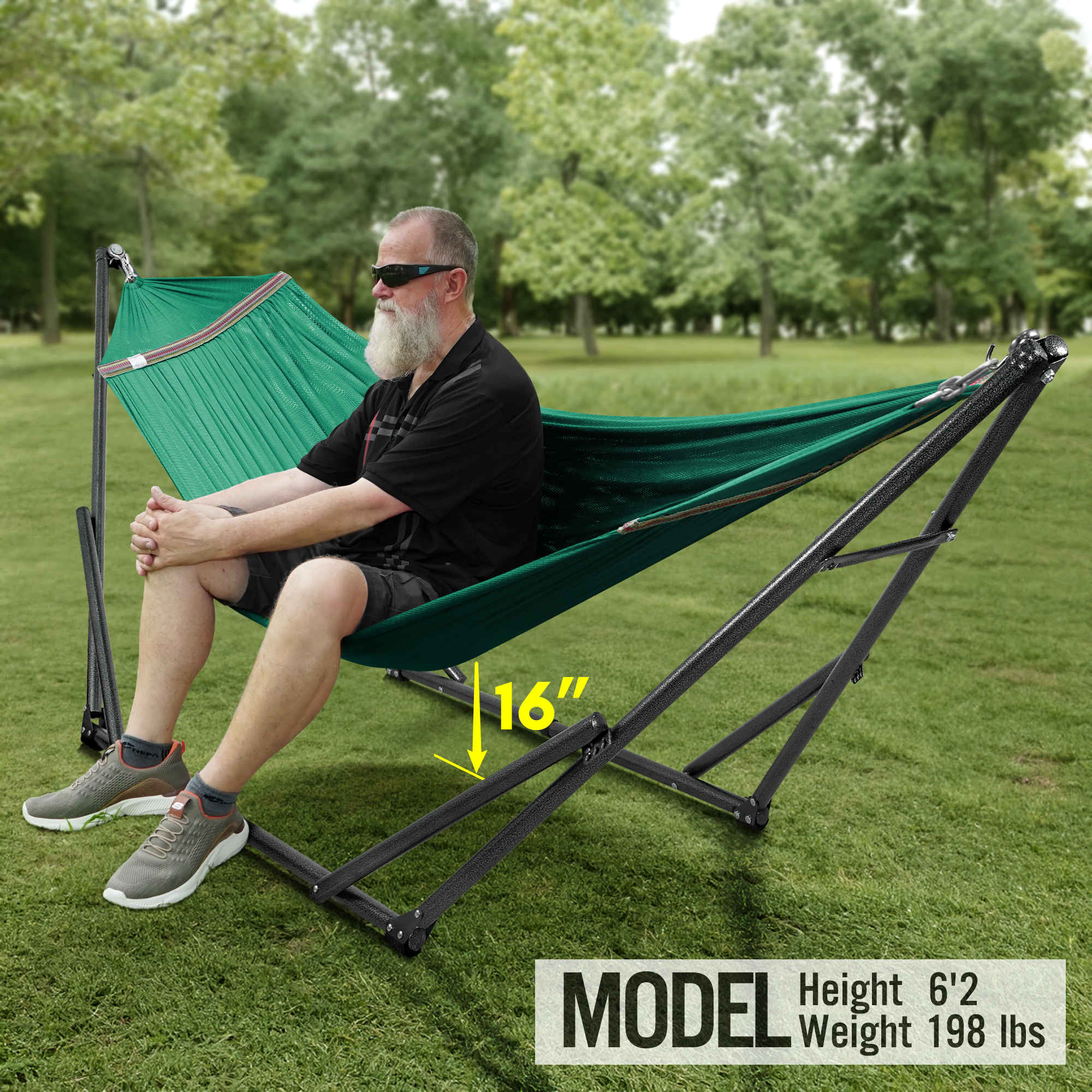 Universal Hammock with Stand Medium Size Relaxation Outdoor