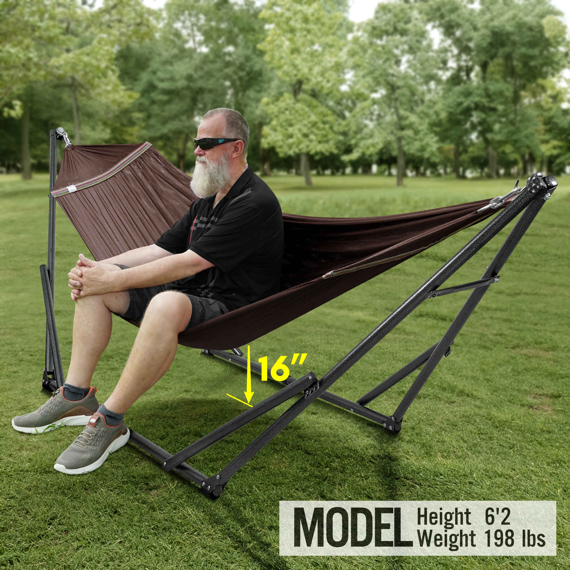 Universal Hammock with Stand Medium Size Relaxation Outdoor