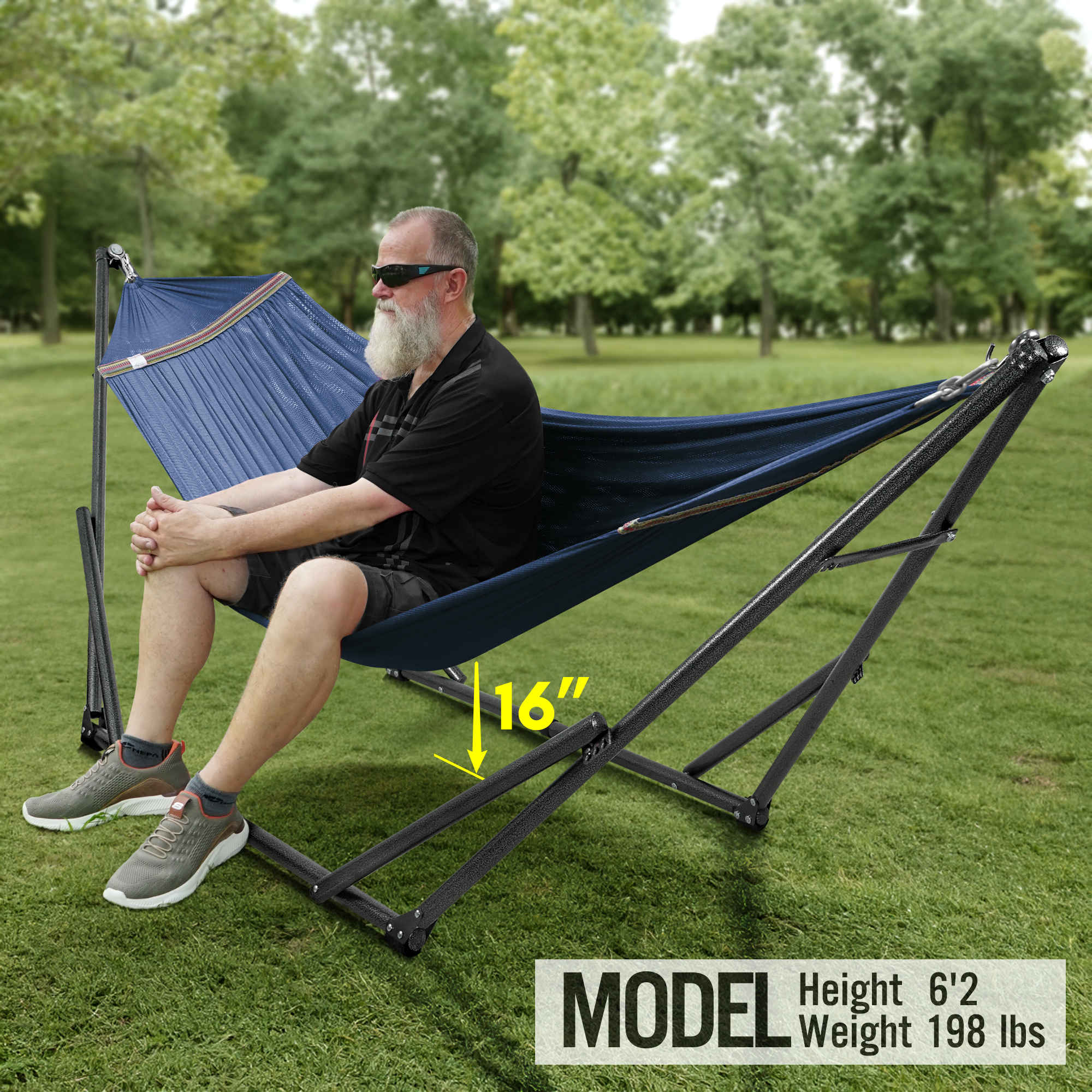 Universal Hammock with Stand Medium Size Relaxation Outdoor