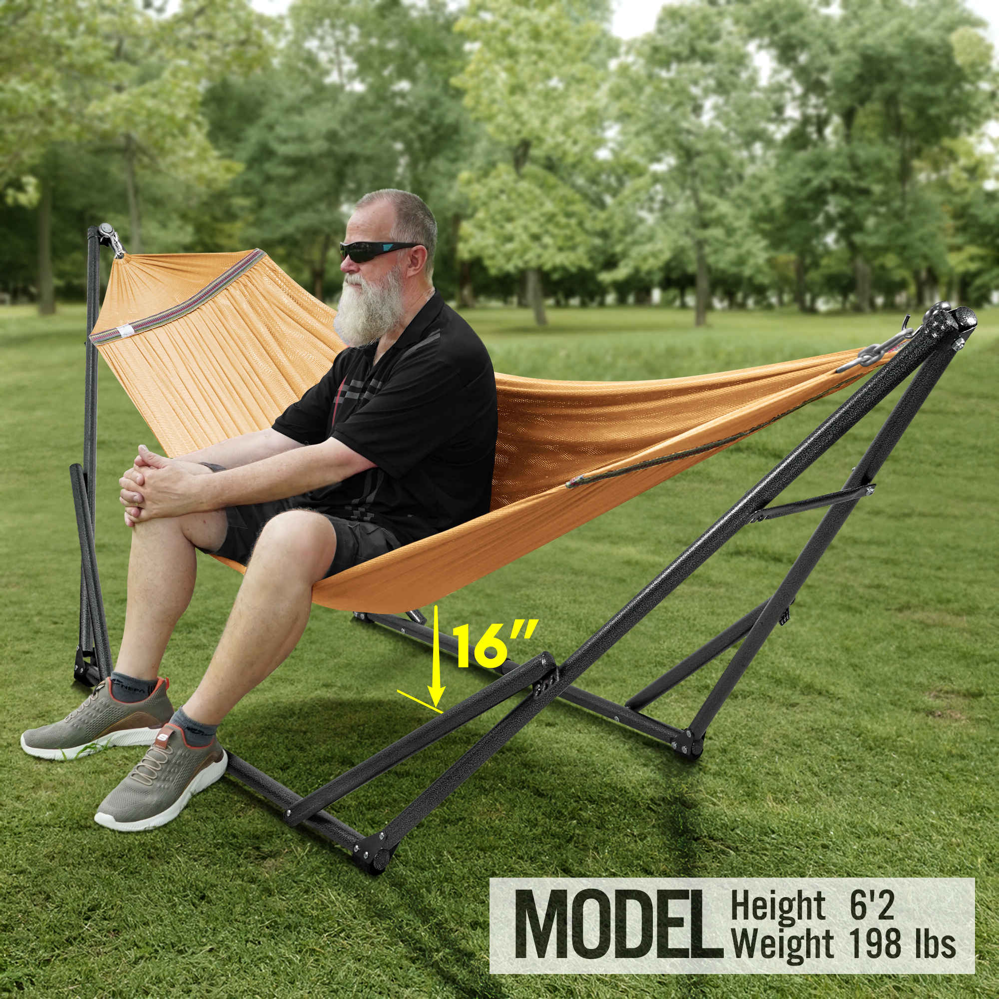 Universal Hammock with Stand Medium Size Relaxation Outdoor