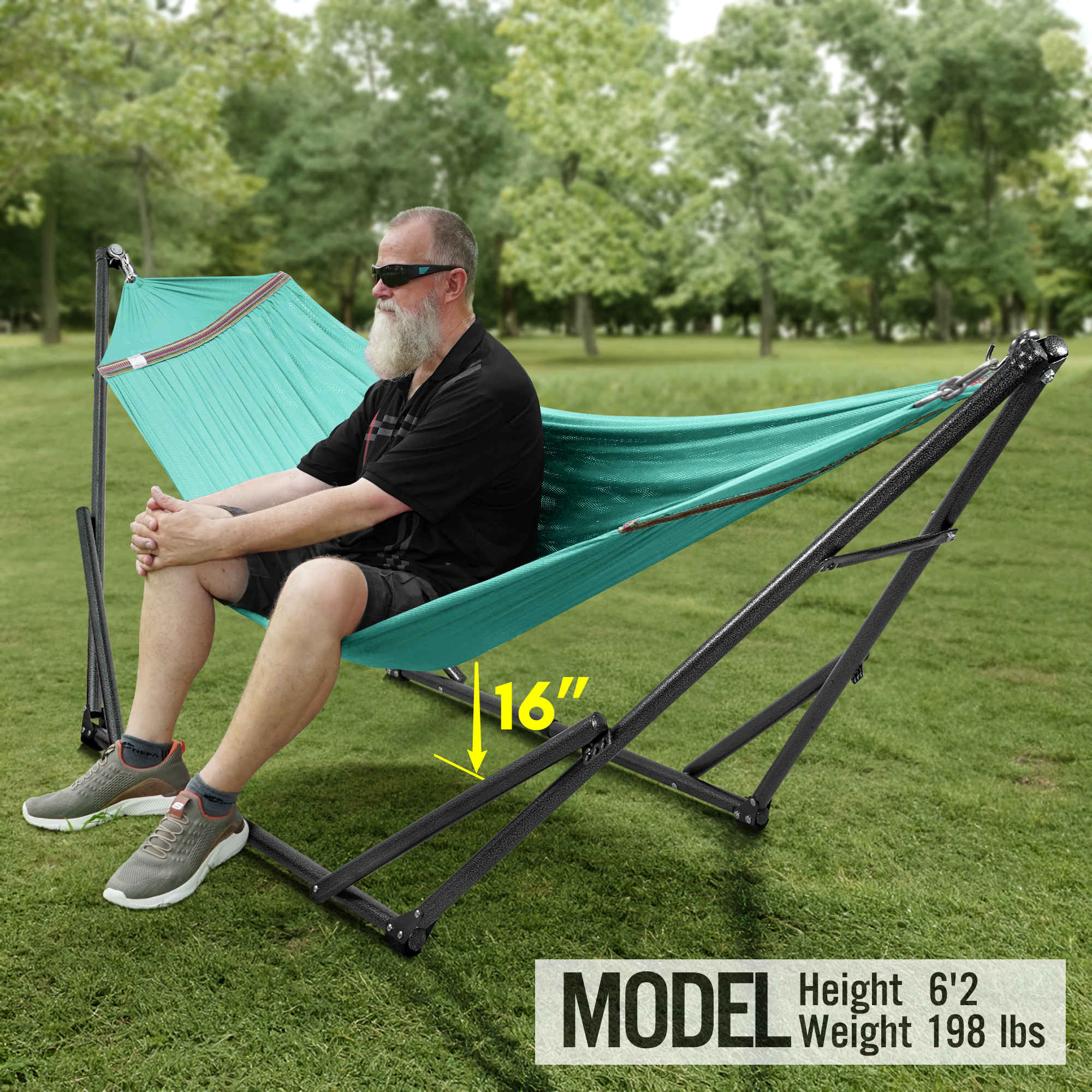 Universal Hammock with Stand Medium Size Relaxation Outdoor