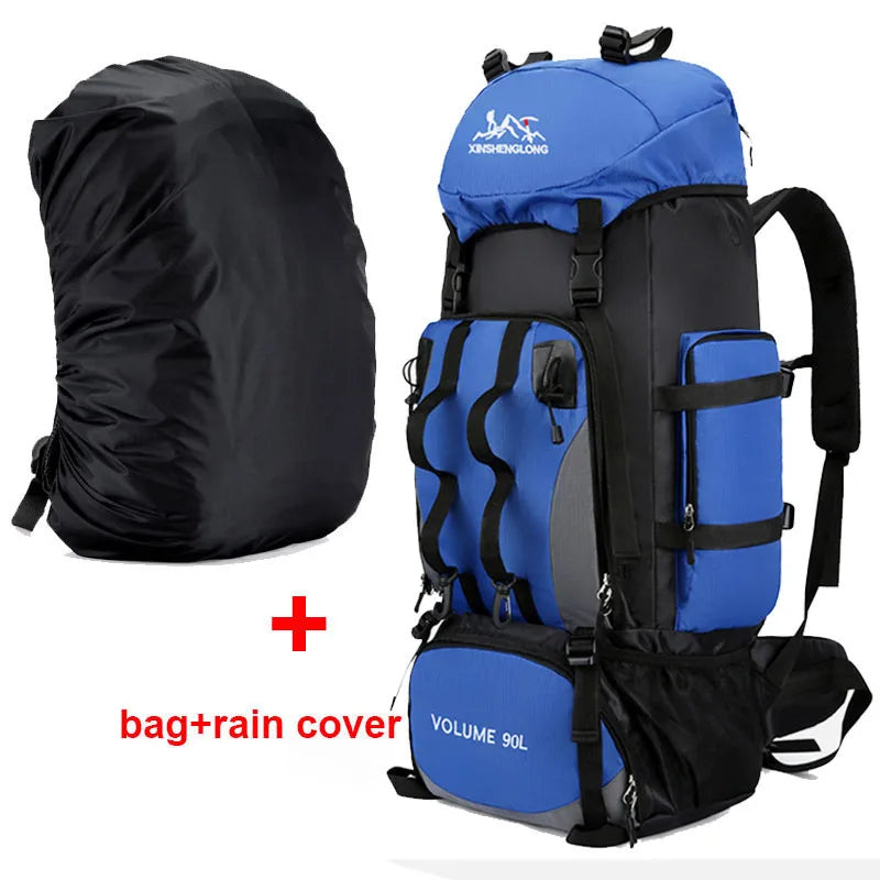 90L Lightweight Waterproof Hiking Backpack Large Capacity Outdoor Travel