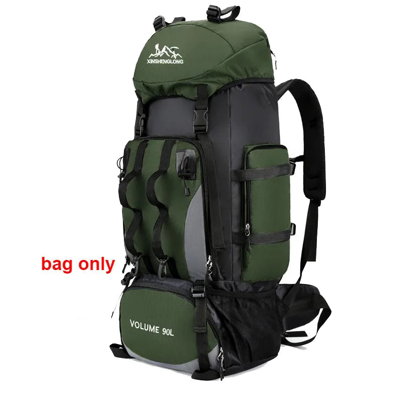 90L Lightweight Waterproof Hiking Backpack Large Capacity Outdoor Travel