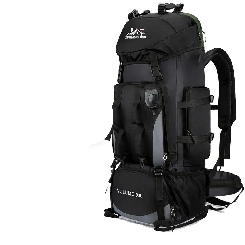 Men's 90L Camping Backpack Large Capacity for Travel & Hiking Gear