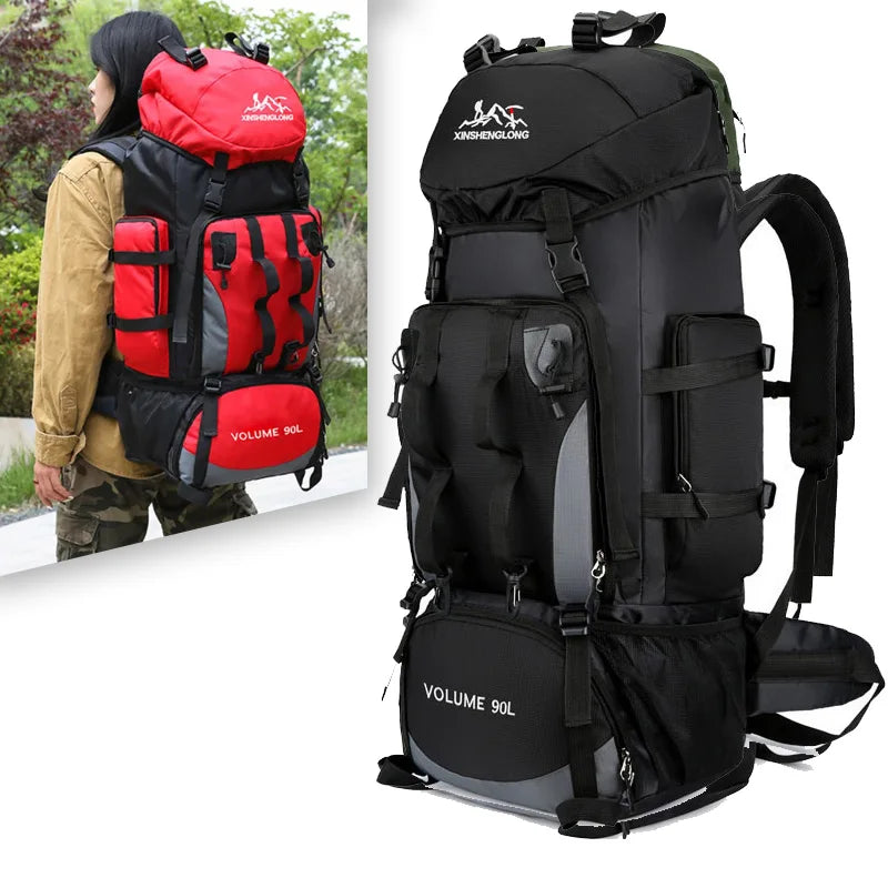 90L Lightweight Waterproof Hiking Backpack Large Capacity Outdoor Travel