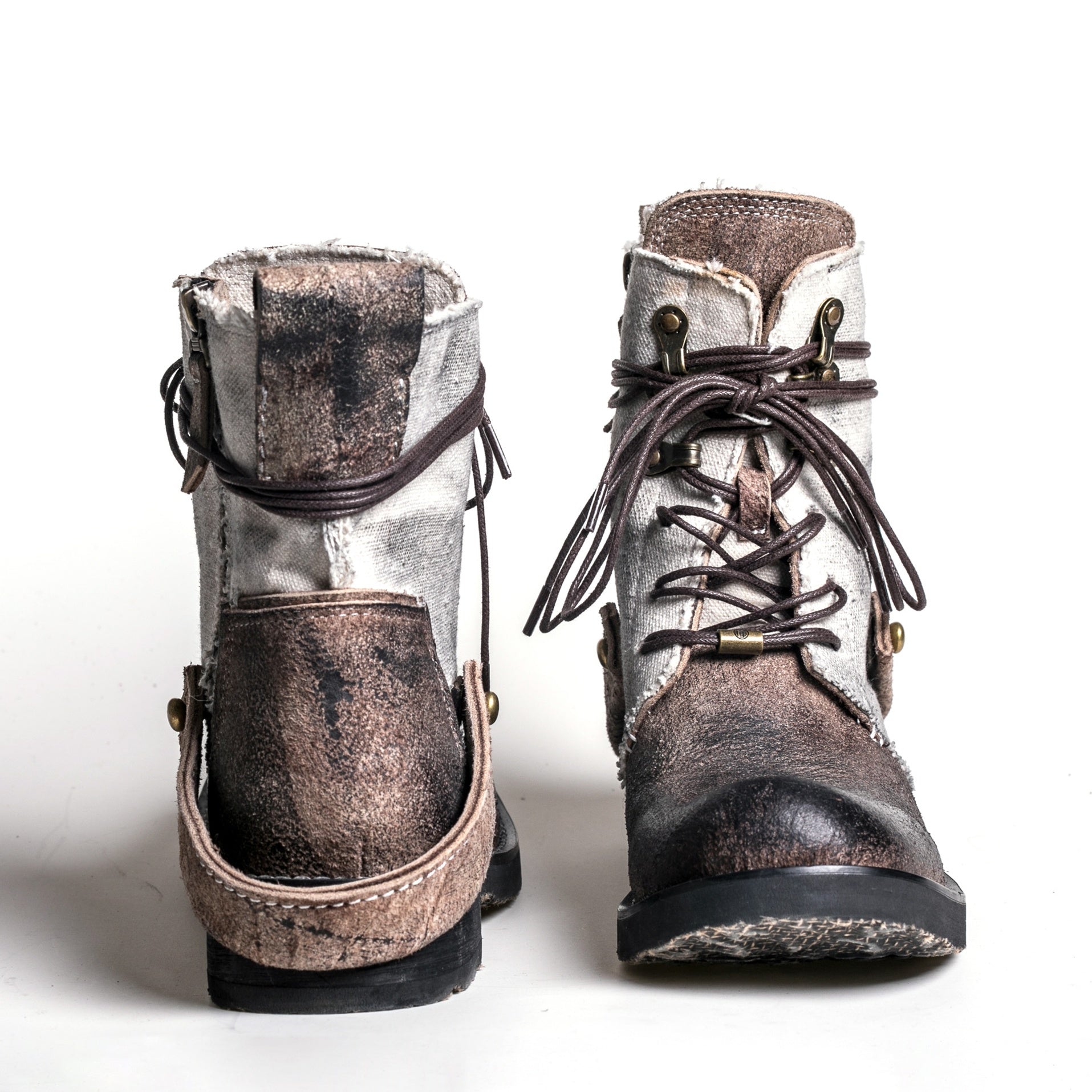 Outdoor Japanese Vintage Shoes Canvas Martin Boots