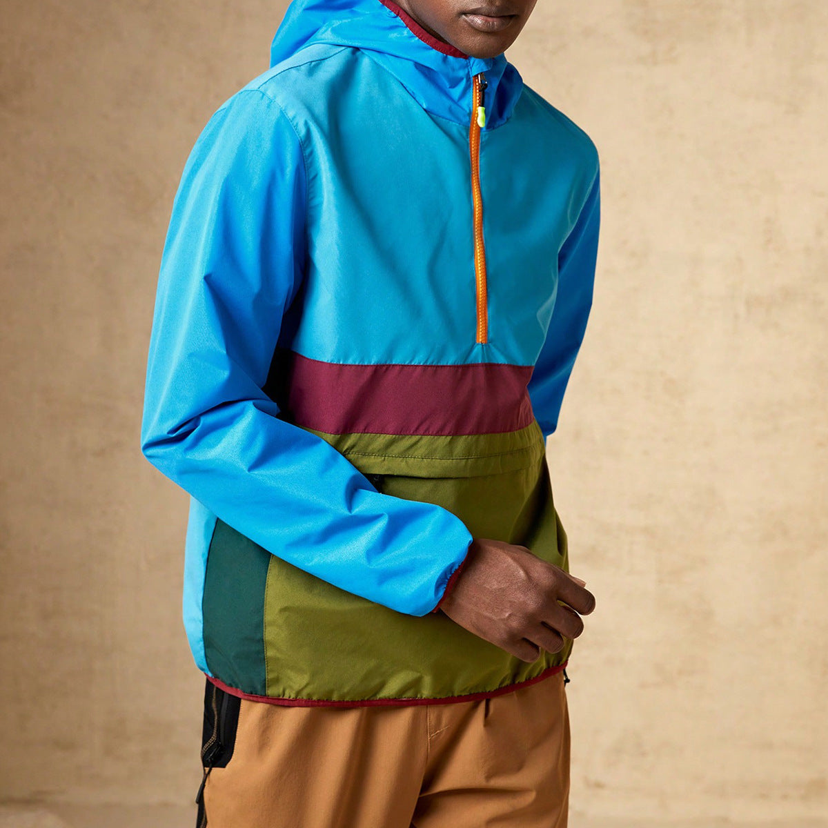 Men’s Casual Waterproof Windproof Outdoor Mountaineering Jacket Loose Fit