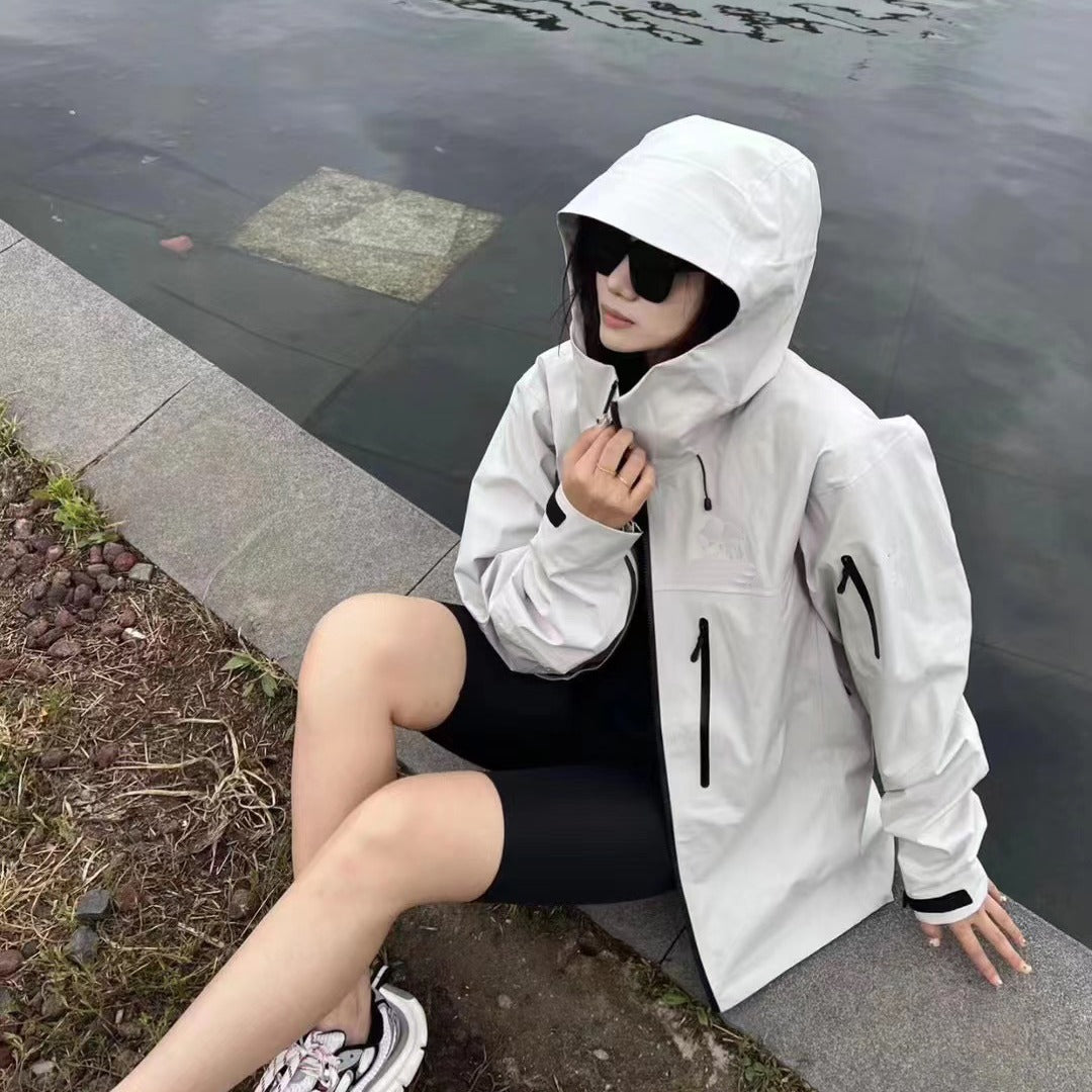 Women’s High-End Waterproof Windproof Hard Shell Mountaineering Outdoor Jacket