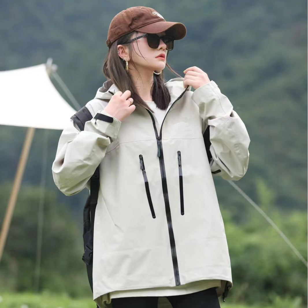 Women’s High-End Waterproof Windproof Hard Shell Mountaineering Outdoor Jacket