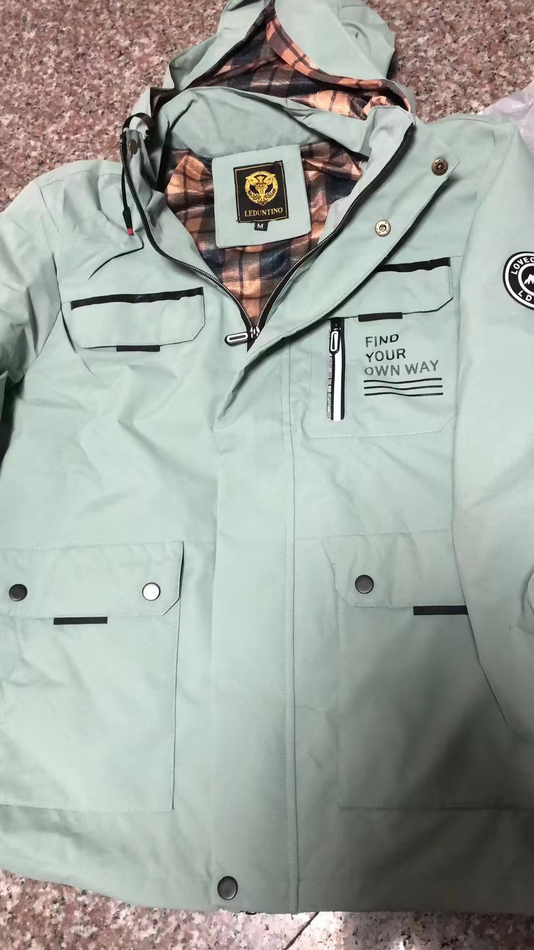 Men’s Hooded Parka Jacket Warm Windproof Casual Outdoor Coat