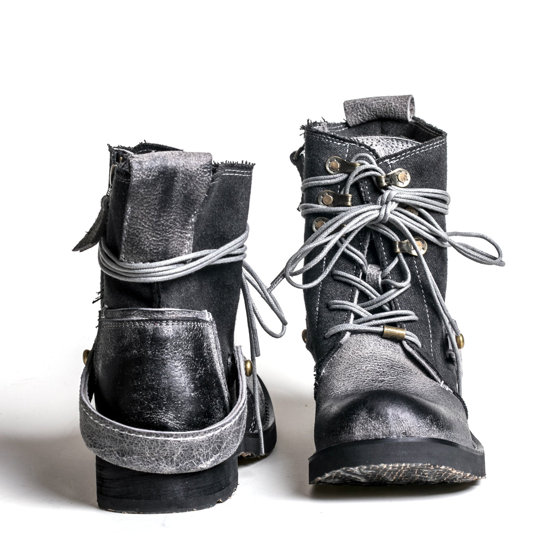 Outdoor Japanese Vintage Shoes Canvas Martin Boots